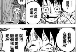 《海贼王》第856话 他想回家 海贼团齐心协力毁婚礼！