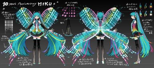炫酷蝴蝶结 初音未来10周年企划公开主视觉图