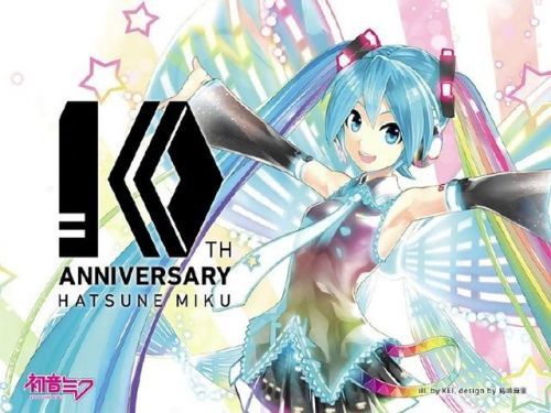 炫酷蝴蝶结 初音未来10周年企划公开主视觉图